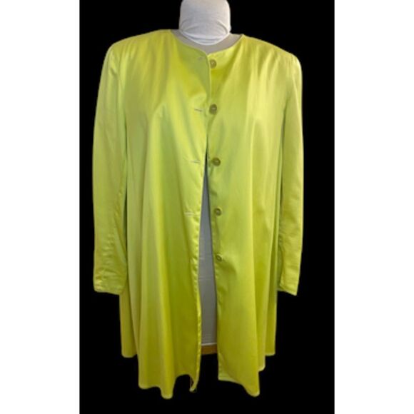 Basile Italy Two Piece Shorts Suit Neon Green Euro Sz 44 (US L)Jacket & Shorts - Picture 6 of 16